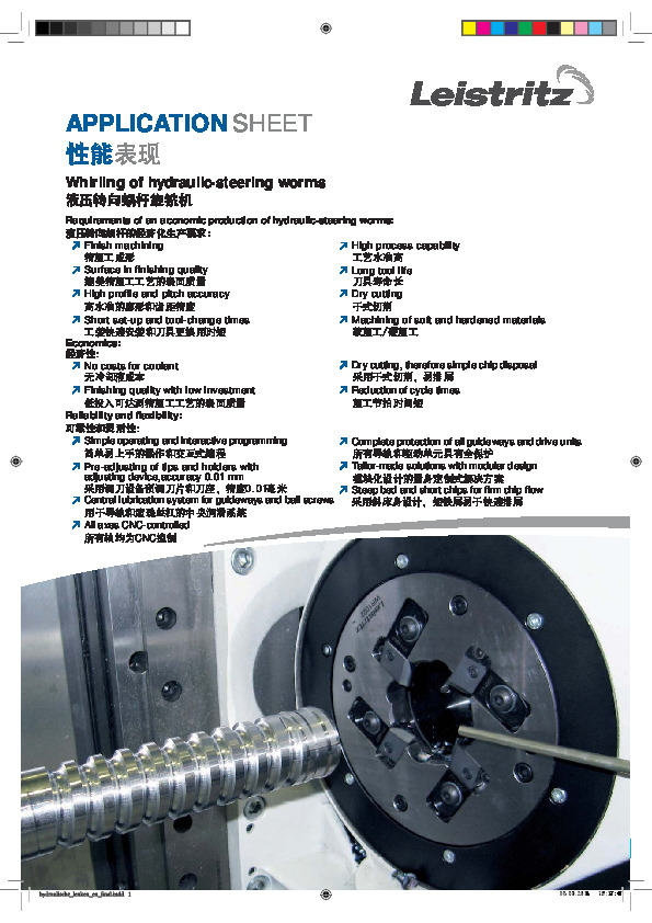 Hydraulic steering worms